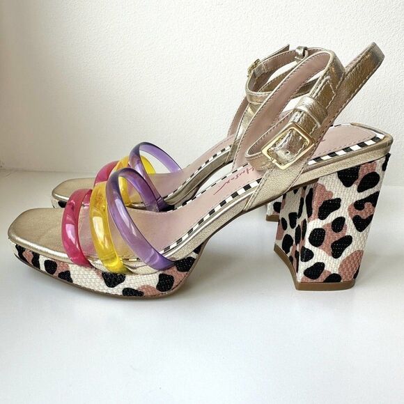 Betsey Johnson Multicolor Strappy Sandals - Picture 3 of 10